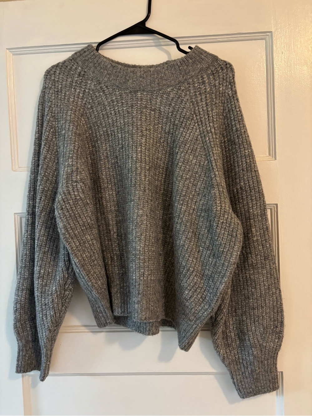 Sonoma Cozy Gray Ribbed Knit Sweater - Women's Pullover